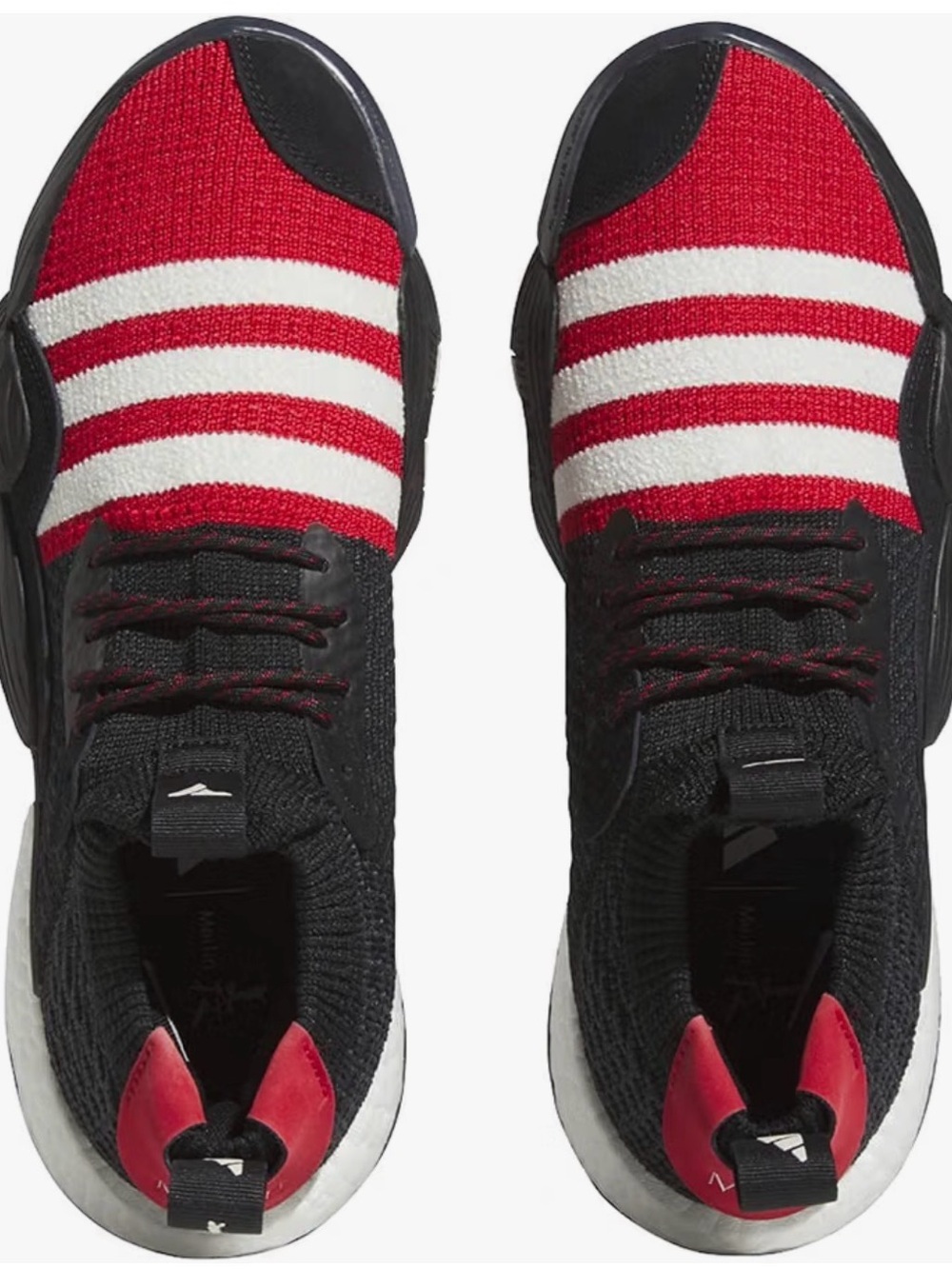 adidas unisex Red, White & Black Athletic Slip-On Sneakers